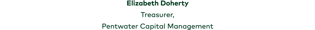 Elizabeth Doherty Treasurer, Pentwater Capital Management 