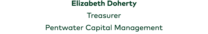Elizabeth Doherty Treasurer Pentwater Capital Management 